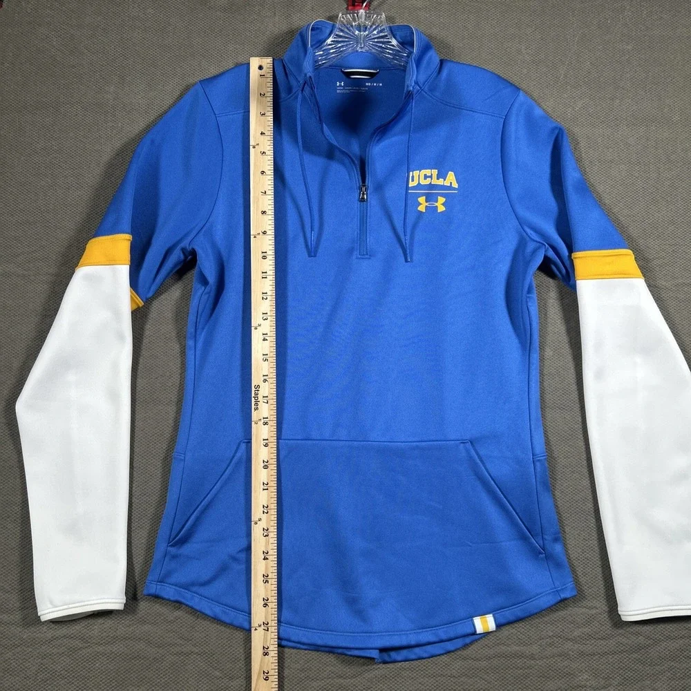 UCLA Bruins Under Armour Pullover Women's Medium Blue 1/4 Zip Loose Los Angeles